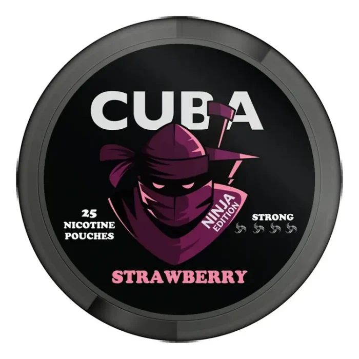 CUBA NINJA NIC POUCH STRAWBERRY 30MG - Image 1