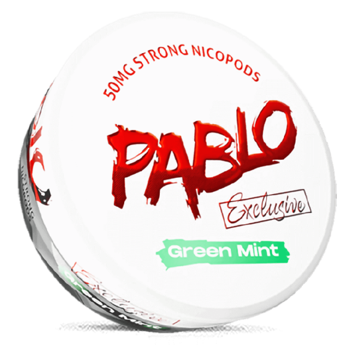 PABLO NIC POUCH GREEN MINT 50MG - Image 1